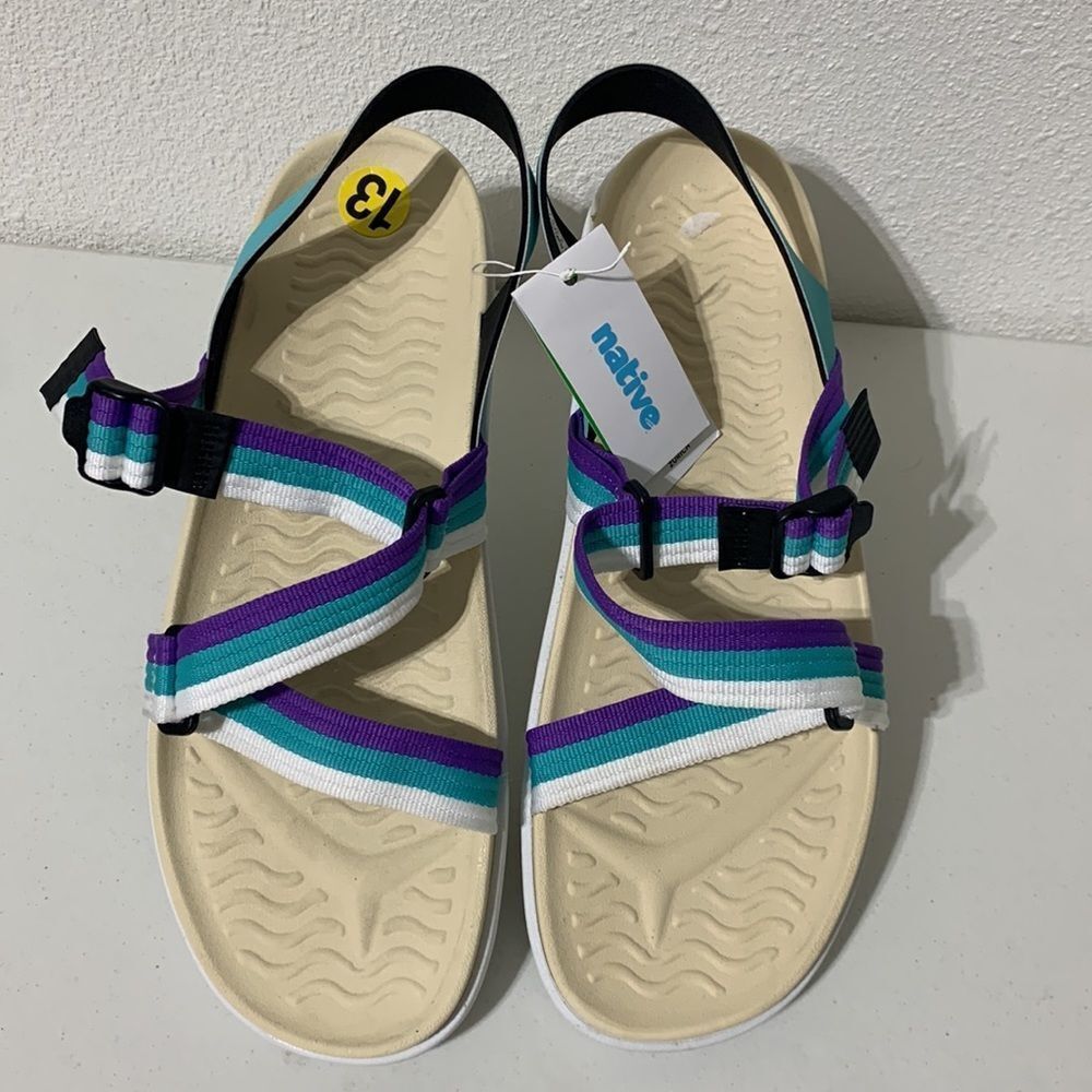 Native Sandals Sz US 13 EUR‎ 47 NWT - Picture 2 of 9
